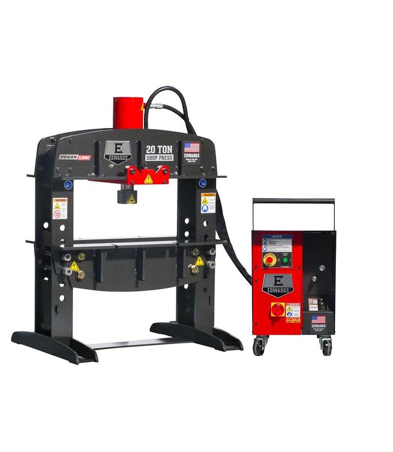 20 Ton Shop Press and Portable Power Unit 230V, 1Ph