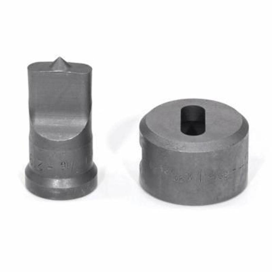 3/8 X 1 1/16 Oblong Punch & Die with Key-Way - (PDOB3/8X11/16)