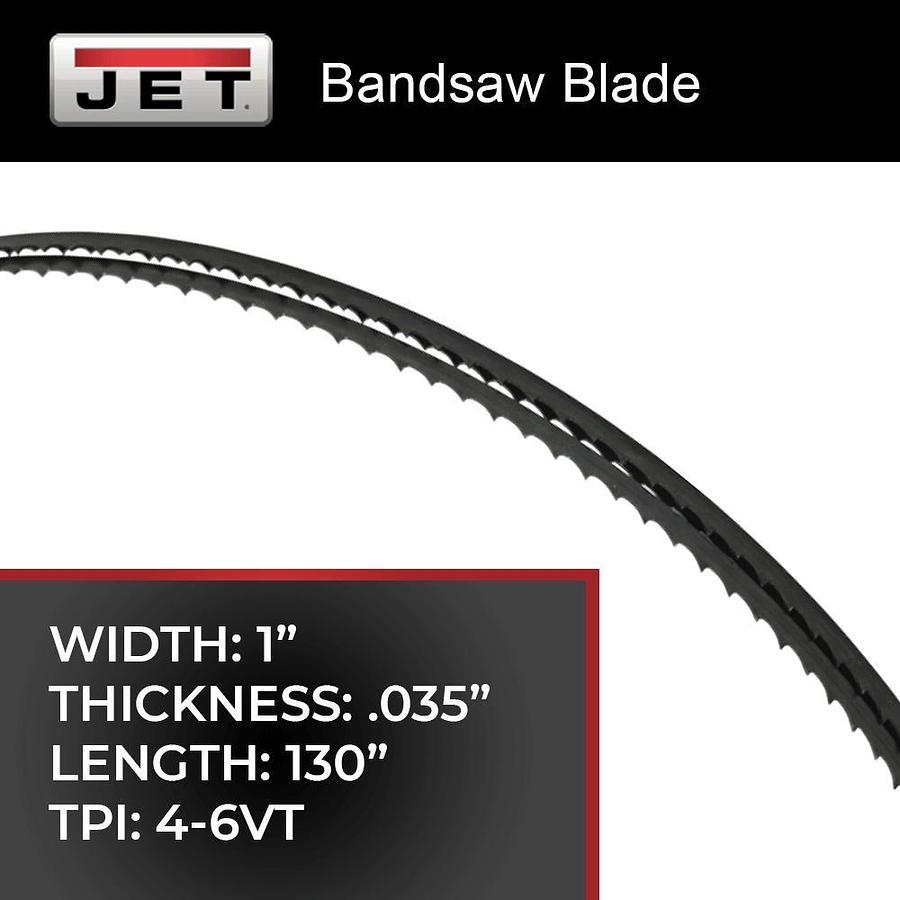 JET — Replacement Blade,-1" x .035" x 130" X 4/6VT for MBS-1014W