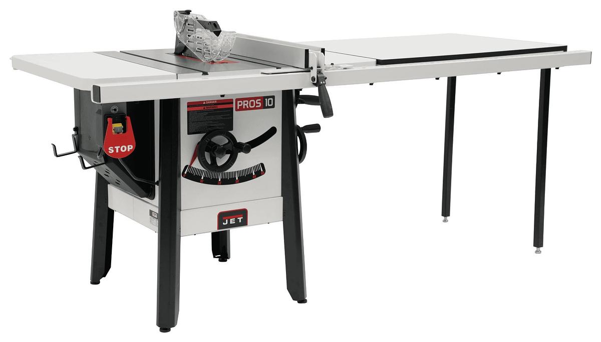 JPS-10 ProShop II, 10-Inch Table Saw, Steel Wings, Extension Table, 52-Inch Rip, 1Ph 115V