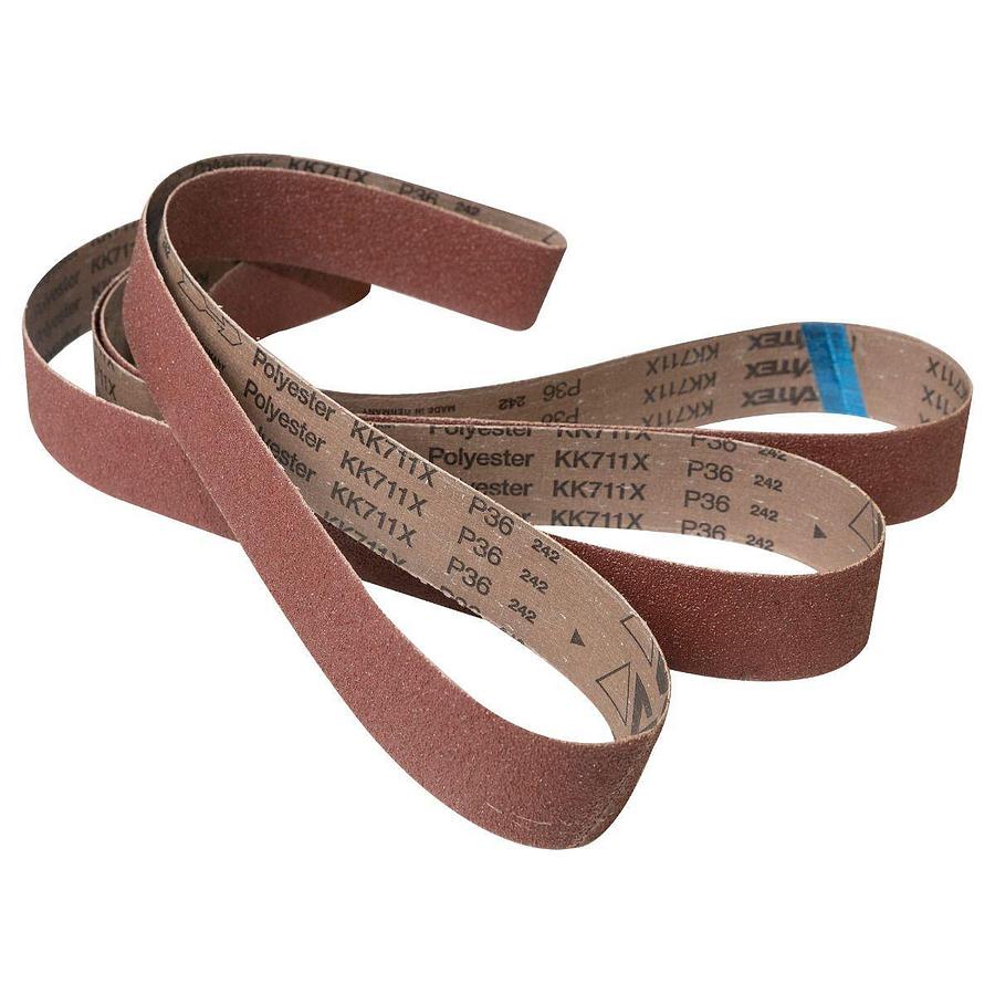 Aluminum Oxide Sanding Belts, 2" x 48", 180 Grit (3-Pack)