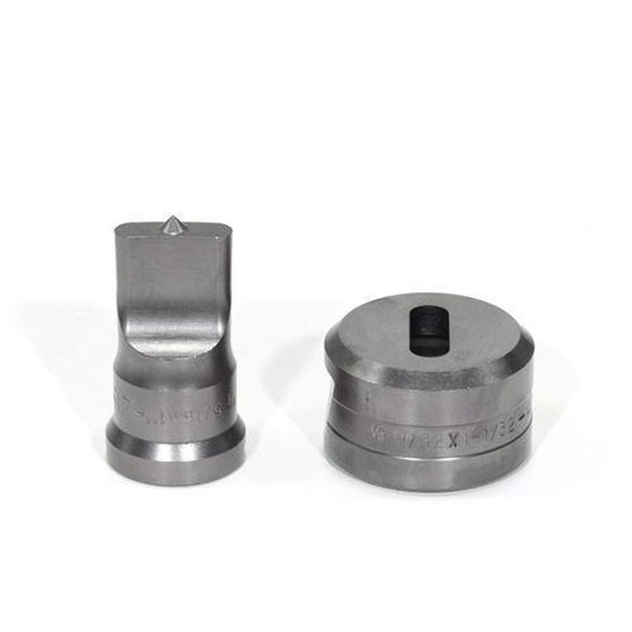 5/16 X 1 Oblong Punch & Die Set with Key-Way - (PDOB5/16X1)