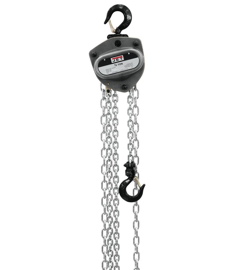 1/2-Ton Hand Chain Hoist with 15' Lift & Overload Protection | L-100-50WO-15