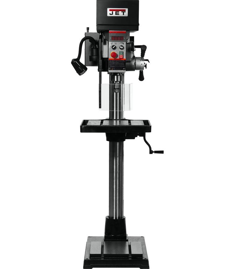 JDPE-20EVSC-PDF, 20-Inch EVS Drill Press with Power Downfeed, Clutch, 2HP, 1Ph 115V
