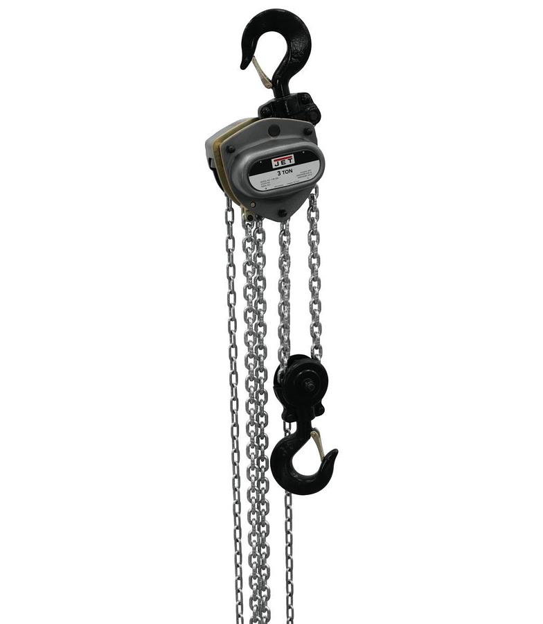 3-Ton Hand Chain Hoist with 30' Lift & Overload Protection | L-100-300WO-30