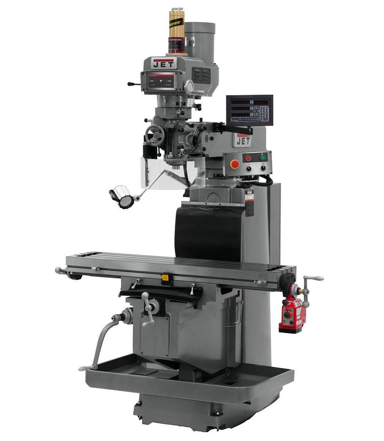JTM-1254RVS with Newall DP700 DRO X Powerfeed and Air Power Drawbar