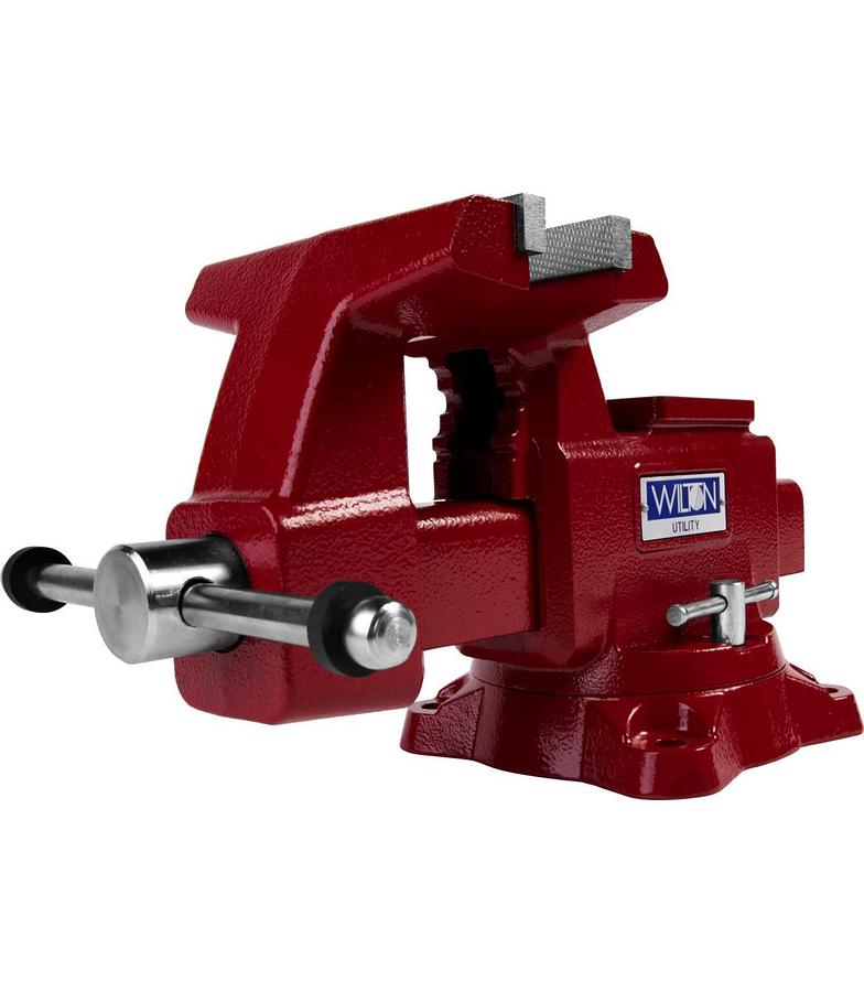 Utility Bench Vise 6-1/2” Jaw Width, 6" Jaw Opening, 360° Swivel Base