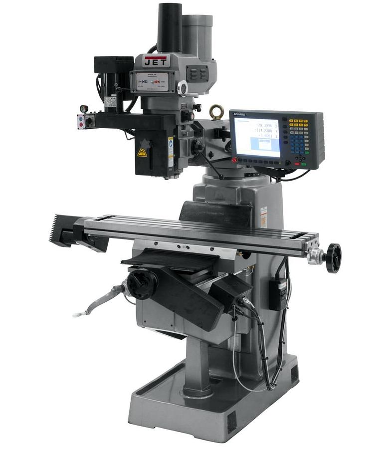 JTM-4VS Mill With 3-Axis ACU-RITE G-2 MILLPWR CNC With Air Powered Draw Bar