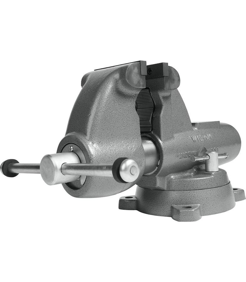 Combination Pipe And Bench 5” Jaw Round Channel Vise with Swivel Base