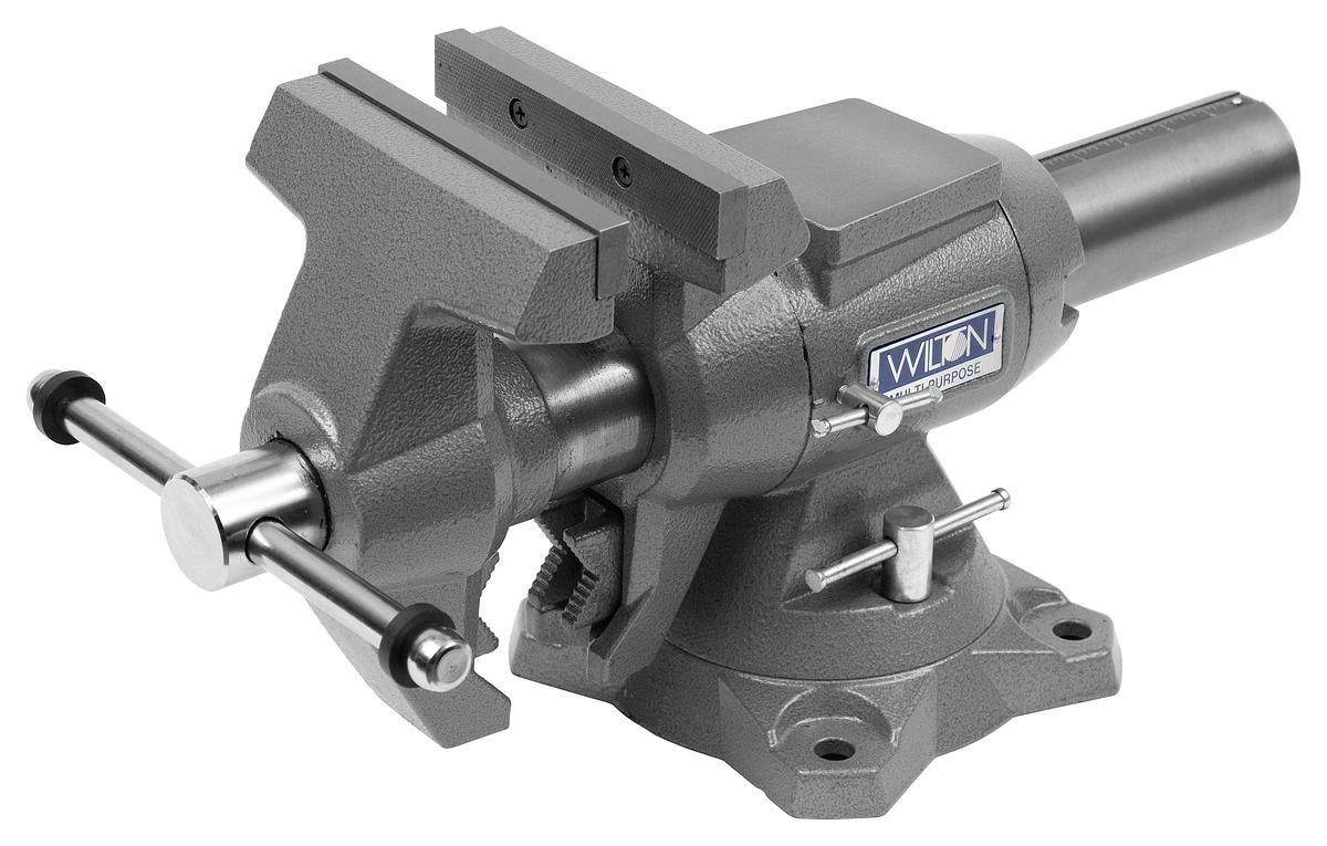 Multi-Purpose Bench Vise, 6-1/2" Jaw Width", 360° Rotating Head & Base