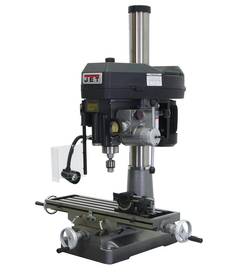 JMD-18PFN Mill/Drill With NEWALL DP700 DRO and X-Axis Table Powerfeed