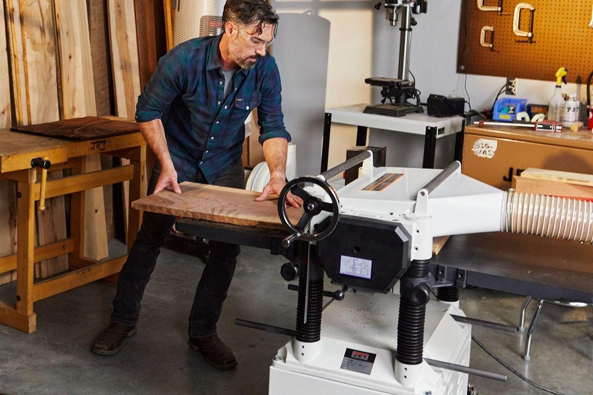 JWP-208HH-BLK, JET Black 20" Helical Head Planer, 230V 1PH, 5HP