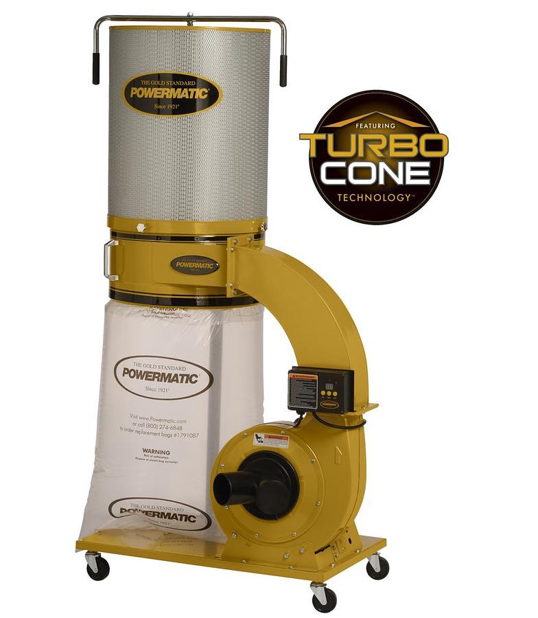 PM1300TX-CK Dust Collector, 1.75HP 1PH 115/230V, 2-Micron Canister Kit