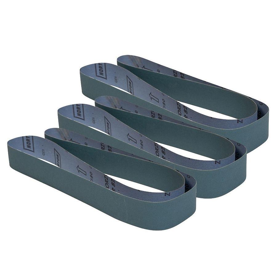 Zirconium Oxide Sanding Belts, 2" x 48", 60 Grit (3-Pack)