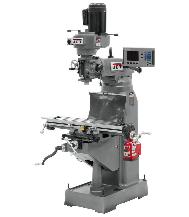 JVM-836-3 Mill With 3-Axis ACU-RITE 203 DRO (Knee) With X and Y-Axis Powerfeeds