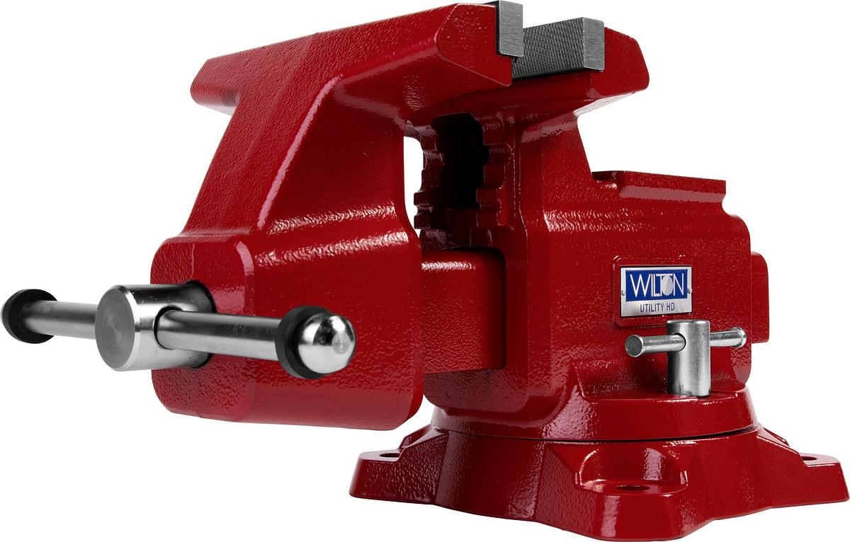 Utilty HD Bench Vise 8" Jaw Width, 8-1/2" Jaw Opening, 360° Swivel Base