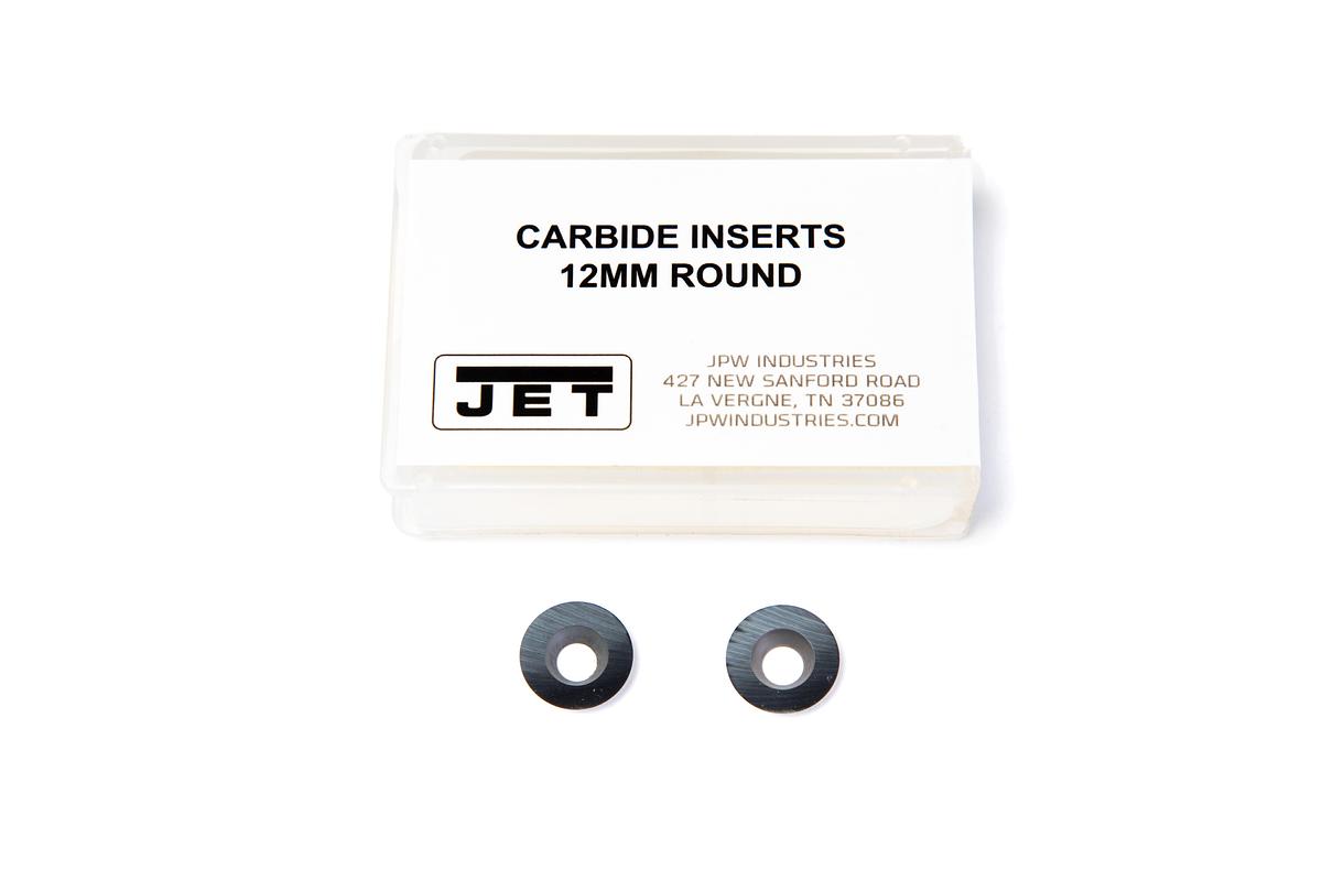 JET Woodturning Chisel Cutting Blade 12mm Round Carbide Insert (2PC)