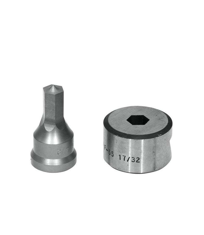 1/2" HEX Punch & Die Set with Key-Way | PDH1/2