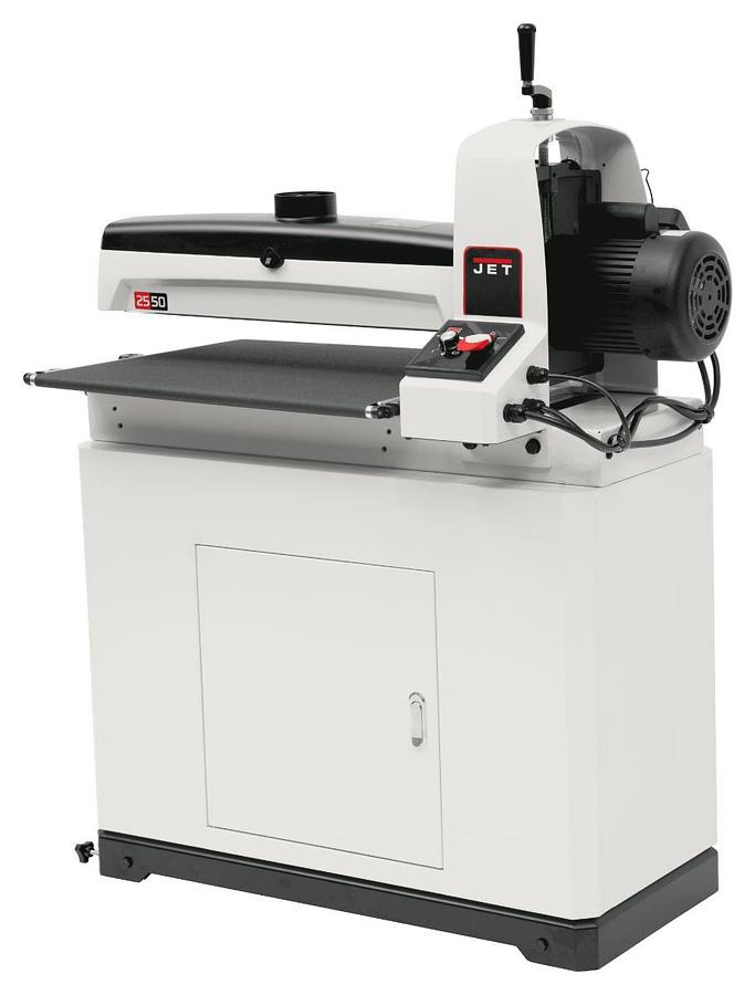 JWDS-2550, 25-Inch Drum Sander with Closed Stand, 10 FPM, 1Ph 115V