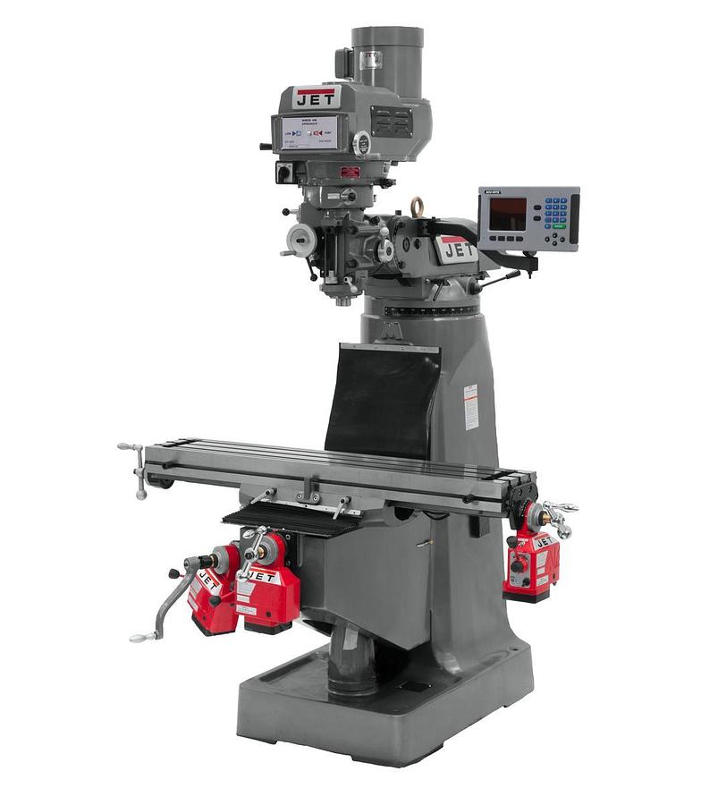 JTM-4VS Mill With ACU-RITE 203 DRO With X, Y and Z-Axis Powerfeeds