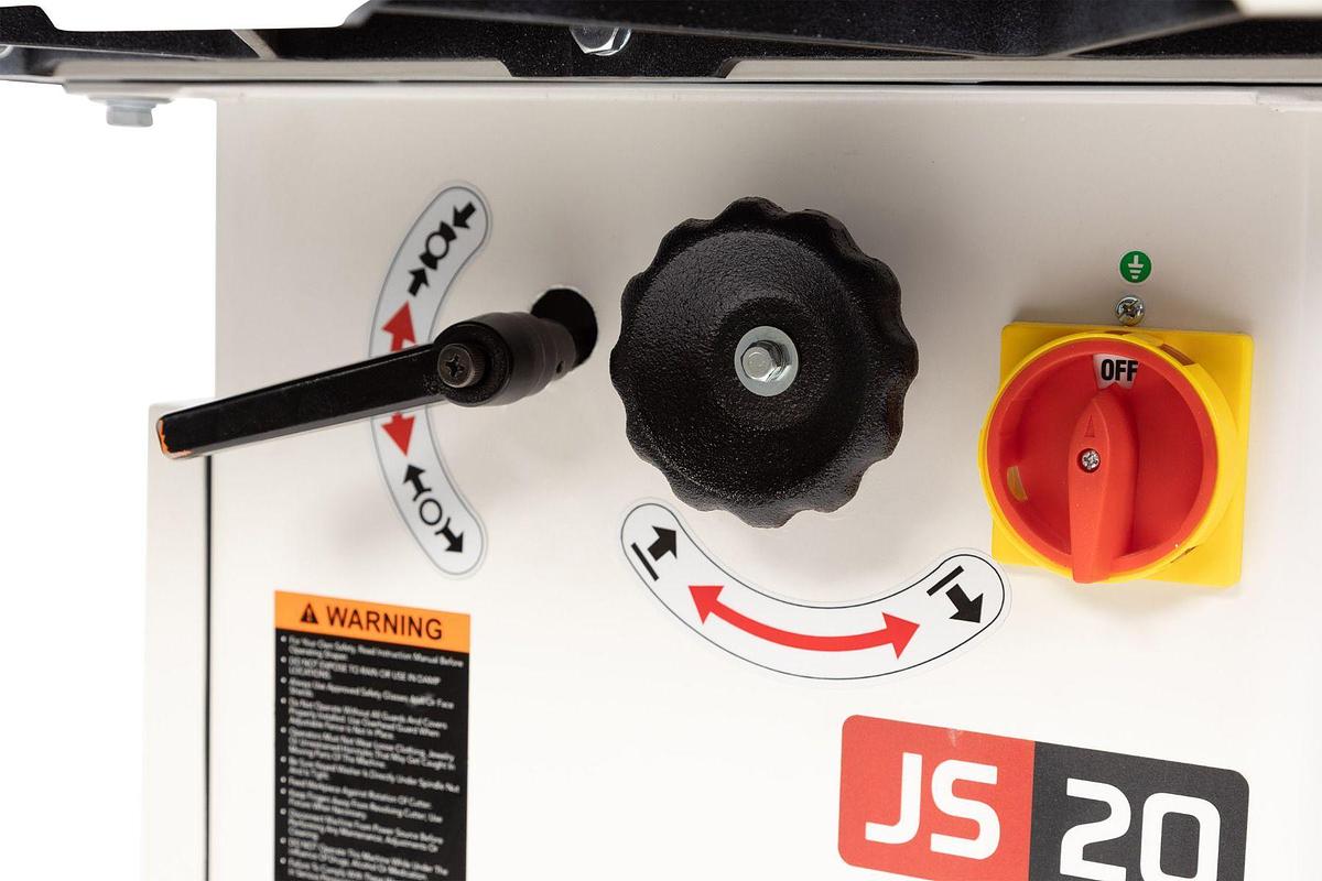 JWS-20CS, 20-Inch Spindle Shaper, 1.5 HP, 1Ph 115/230V