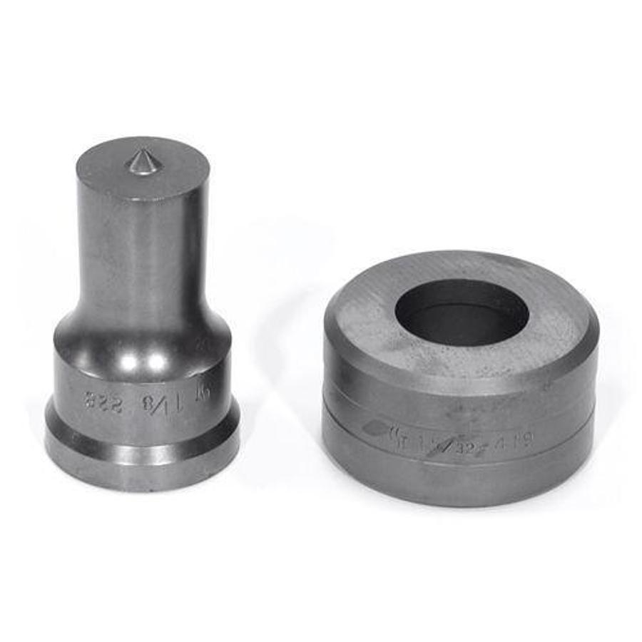 1-1/8" OS Round Punch & Die Set - (PDOS1-1/8)