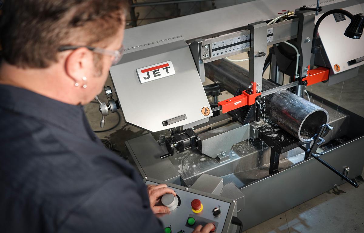 HBS1220DC, 12x20" Semi-Automatic Dual Column Bandsaw 3HP, 230/460V, 3 Phase