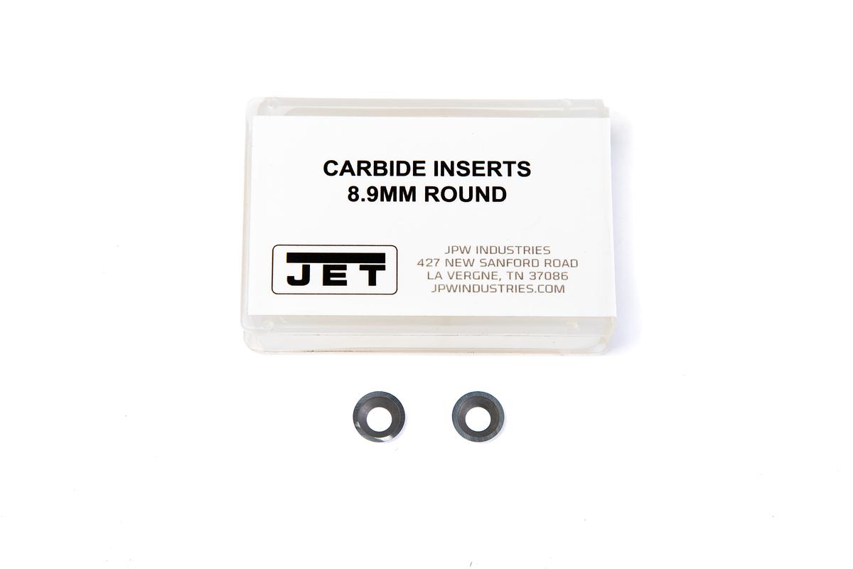 JET Woodturning Chisel Cutting Blade 8.9mm Round Carbide Insert (2PC)