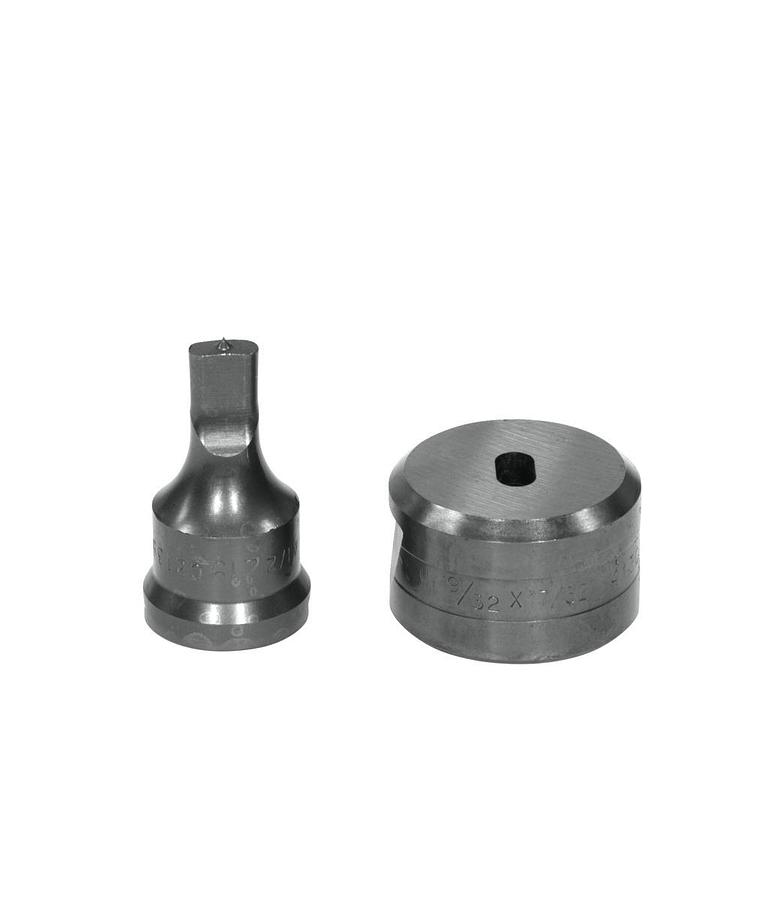 1/4 X 1/2 Oblong Punch & Die Set with Key-Way | PDOB1/4X1/2