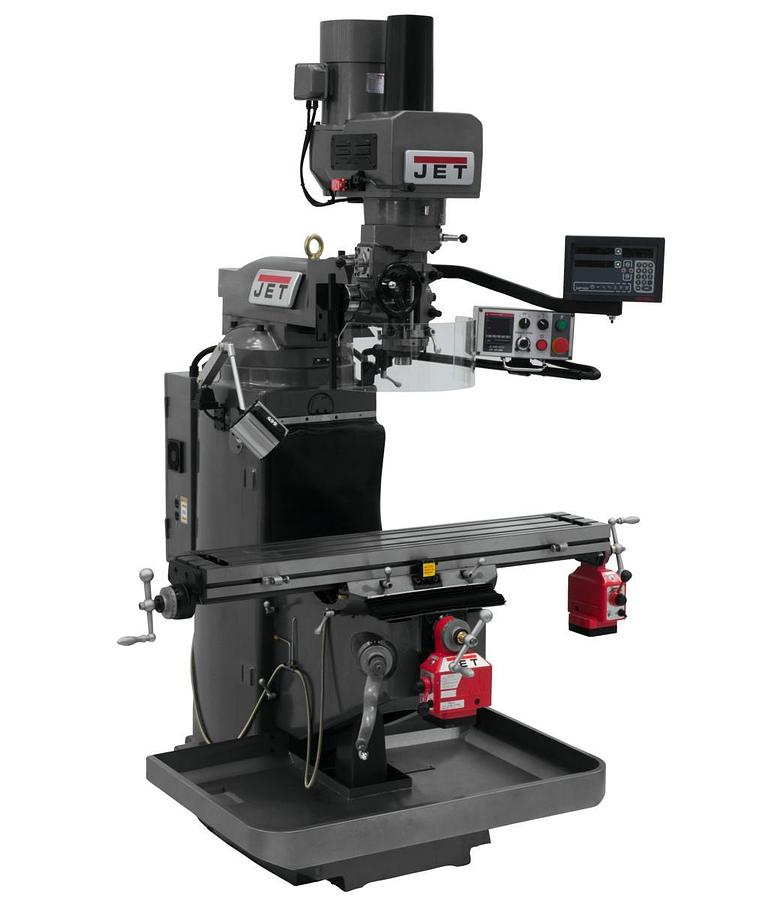 JTM-949EVS with Newall DP700 DRO, X & Y Powerfeeds & Air Power Drawbar