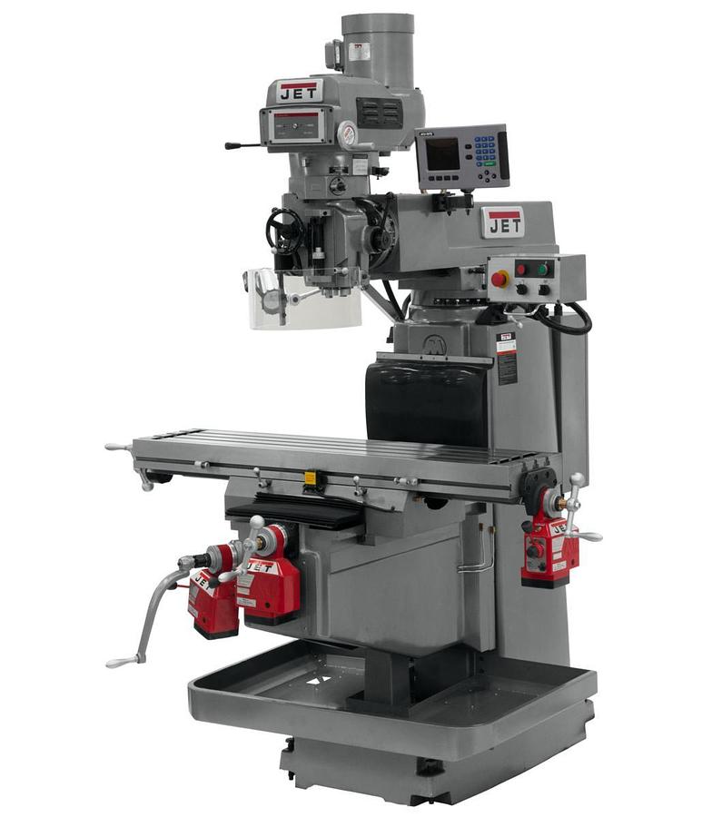 JTM-1254VS with ACU-RITE 203 3X (Q) DRO, X, Y & Z Powerfeeds