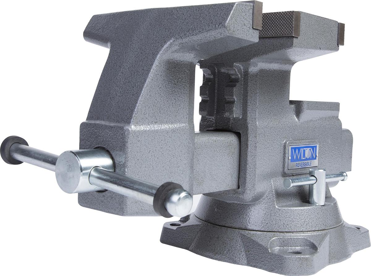 Reversible Bench Vise 8” Jaw Width with 360° Swivel Base