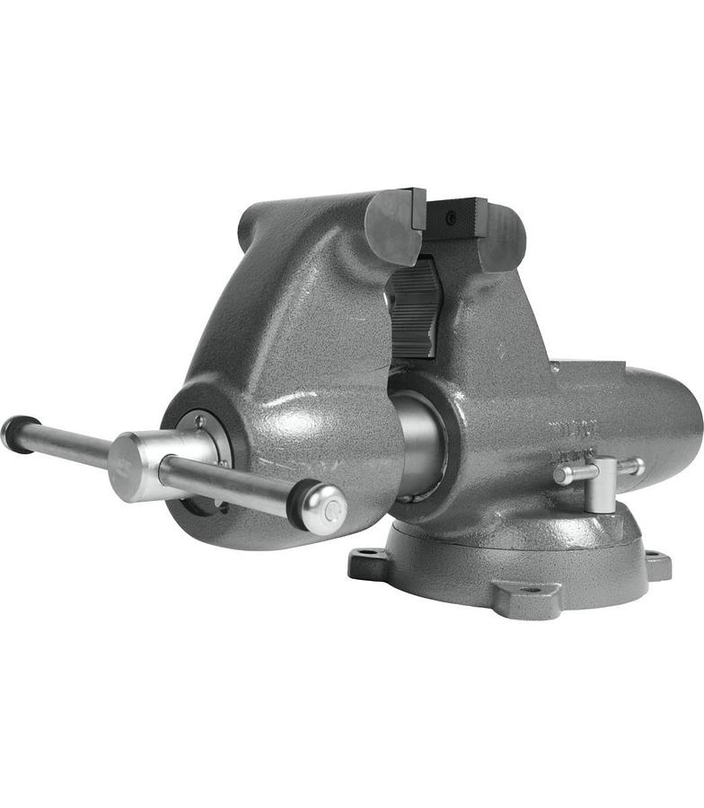 Combination Pipe And Bench 6” Jaw Round Channel Vise with Swivel Base