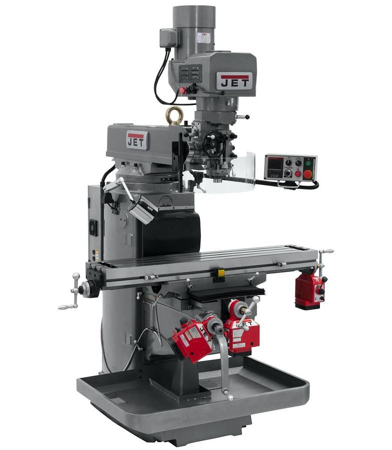 JTM-1050EVS2/230 Mill With X, Y and Z-Axis Powerfeeds
