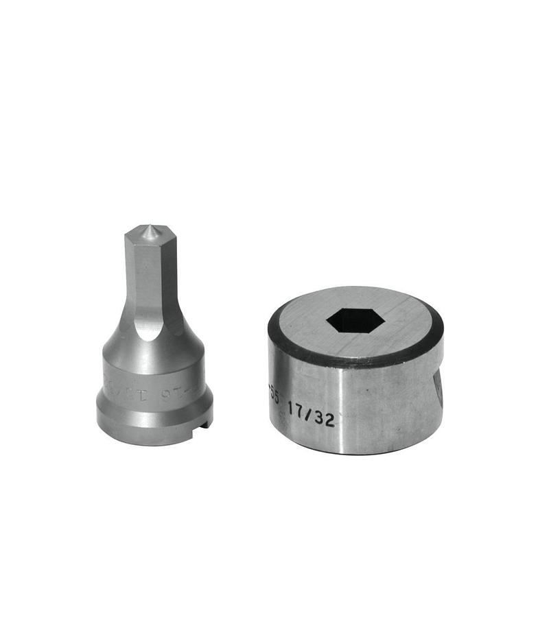 15/32" HEX Punch & Die Set with Key-Way | PDH15/32