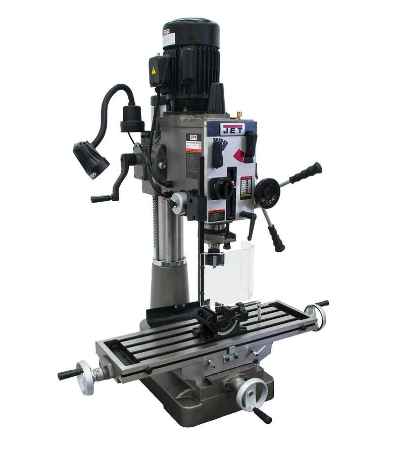 JMD-40GHPF Geared Head Mill/Drill with Power Downfeed & Newall DP500 2-Axis DRO