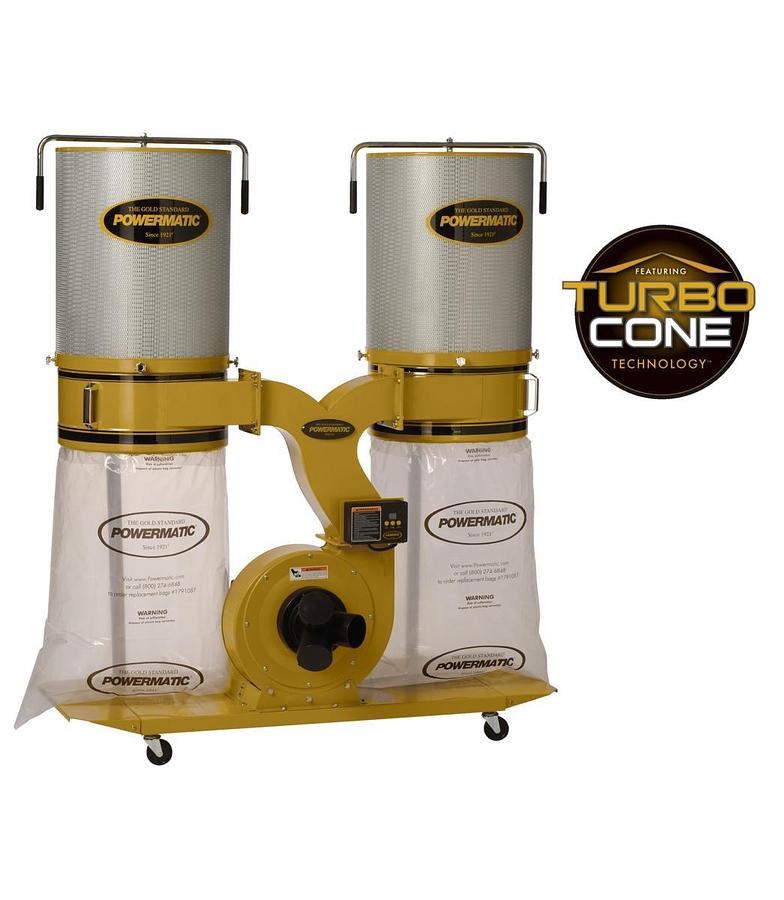 PM1900TX-CK1 Dust Collector, 3HP 1PH 230V, 2-Micron Canister Kit
