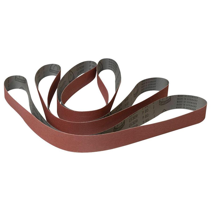 Aluminum Oxide Sanding Belts, 2" x 72", 60 Grit (3-Pack)