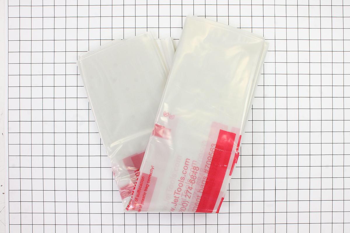 JET — CB-5 Replacement Clear Plastic Dust Collection Bags, Pack of 5