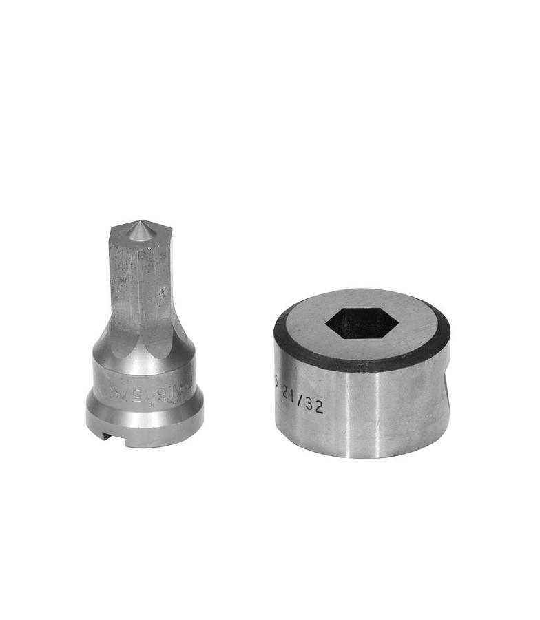5/8" HEX Punch & Die Set with Key-Way | PDH5/8