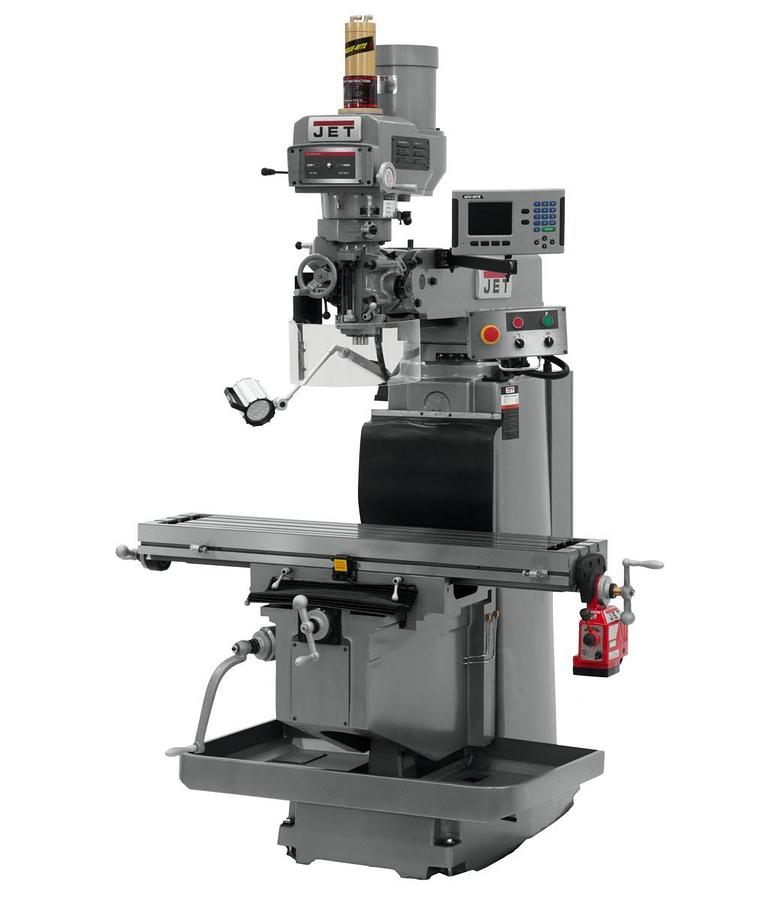 JTM-1254RVS with ACU-RITE 203 DRO, X Powerfeed & Air Power Drawbar