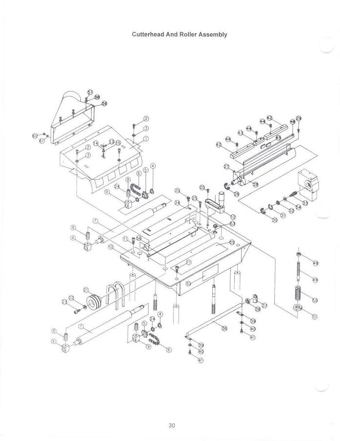 JPM-13CS, 13" Closed Stand Planer / Molder, 1-1/2HP, 1Ph, 115/230V