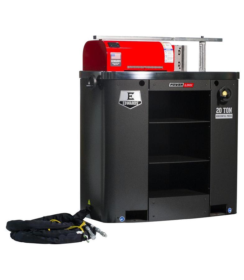 20 Ton Horizontal Press and Portable Power Unit 230V, 1Ph
