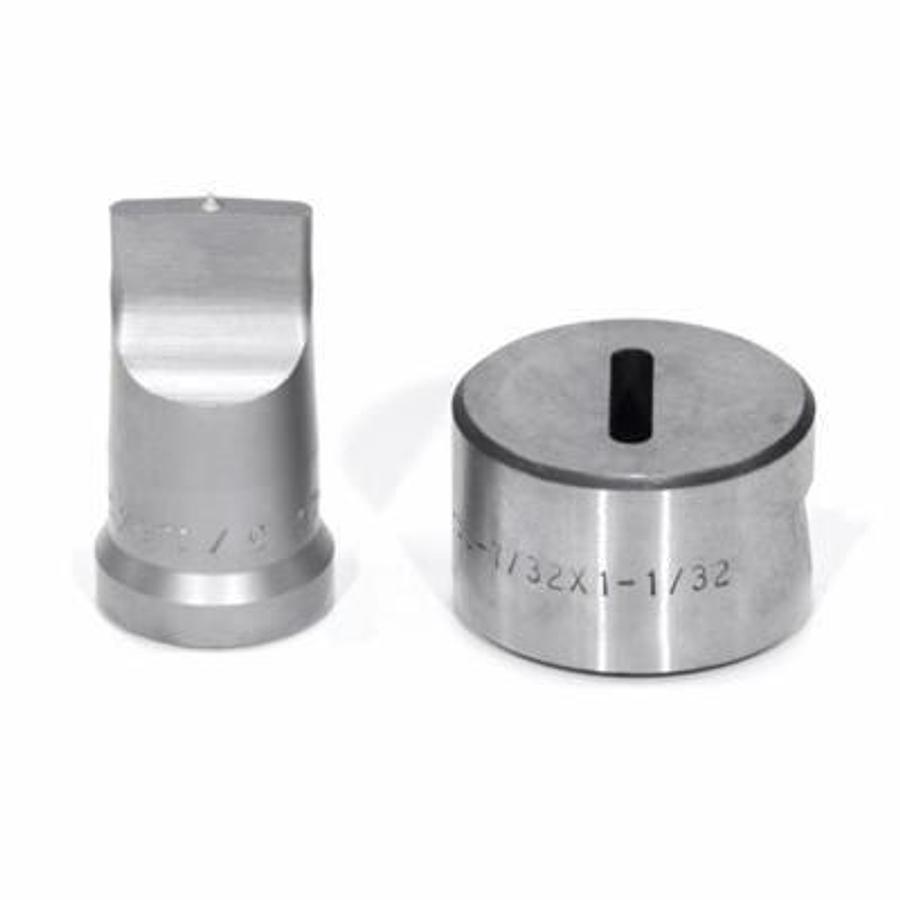 3/16 X 1 Oblong Punch & Die Set with Key-Way - (PDOB3/16X1)