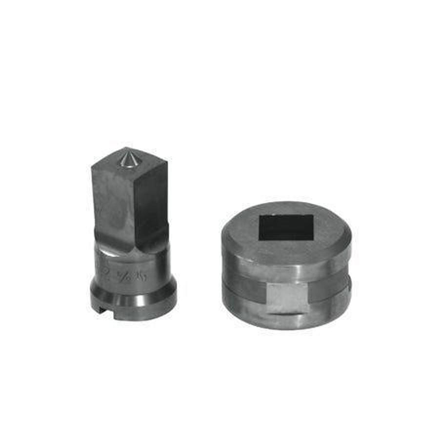 1/2" Square Punch & Die Set with Key-Way - (PDSQ1/2)