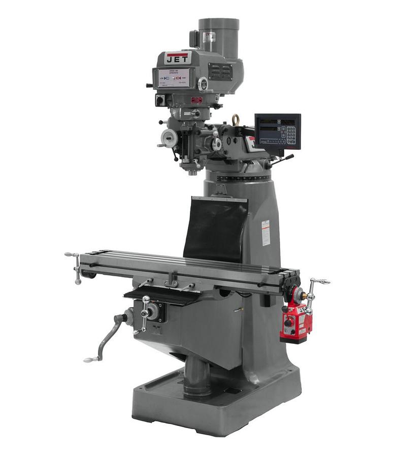 JTM-4VS Mill With Newall DP700 DRO and X- Axis Powerfeed
