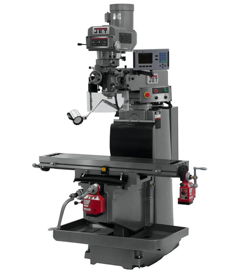 JTM-1254RVS with ACU-RITE 203 3X (Q) DRO, X & Y Powerfeeds