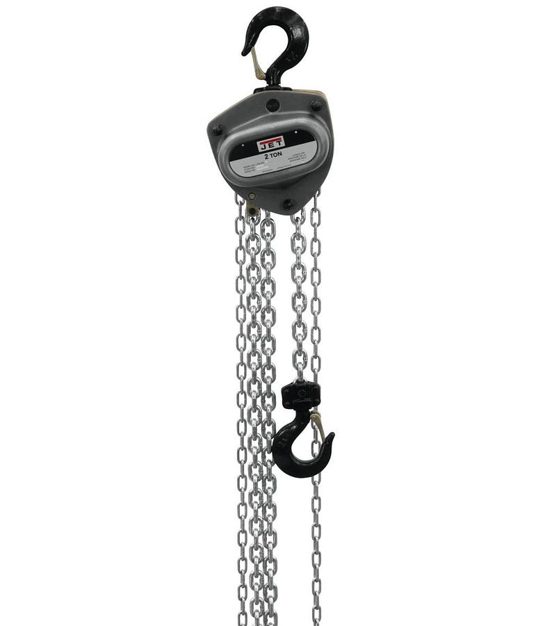 2-Ton Hand Chain Hoist with 10' Lift & Overload Protection | L-100-200WO-10