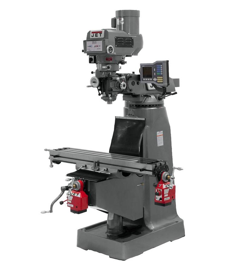 JTM-4VS Mill With ACU-RITE 203 DRO With X and Z-Axis Powerfeeds