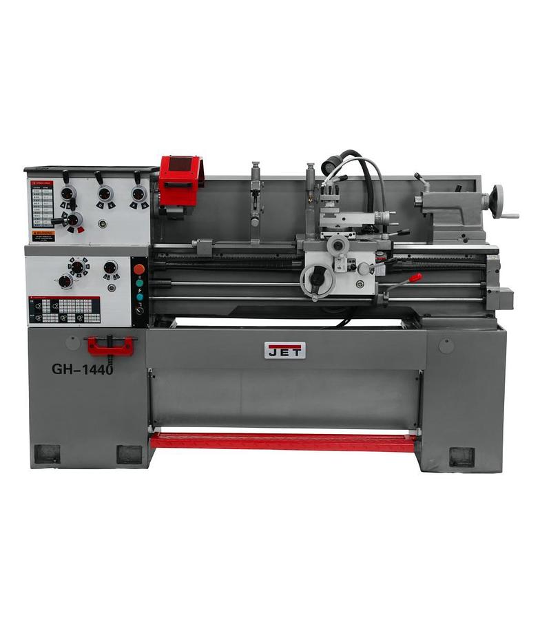 GH-1440-3 with with Newall DP700 DRO, Collet Closer and Taper Attachment